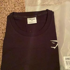 Gymshark medium black logo tank shirt